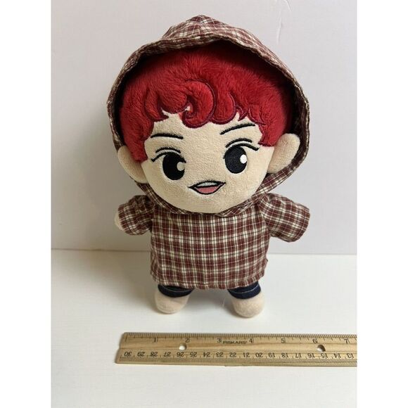 23cm KPOP EXO Plush OHH Sehun Doll Stuffed Toy w/clothes Oh SeHun Original Red - Picture 10 of 10
